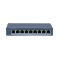 Switch PoE+ / Monitoreable / 8 Puertos 10/100 Mbps PoE+ / 1 Puerto 1000 Mbps Uplink / Configuración Nube Hik-Partner Pro / Modo Extendido hasta 300 metros / 60 W